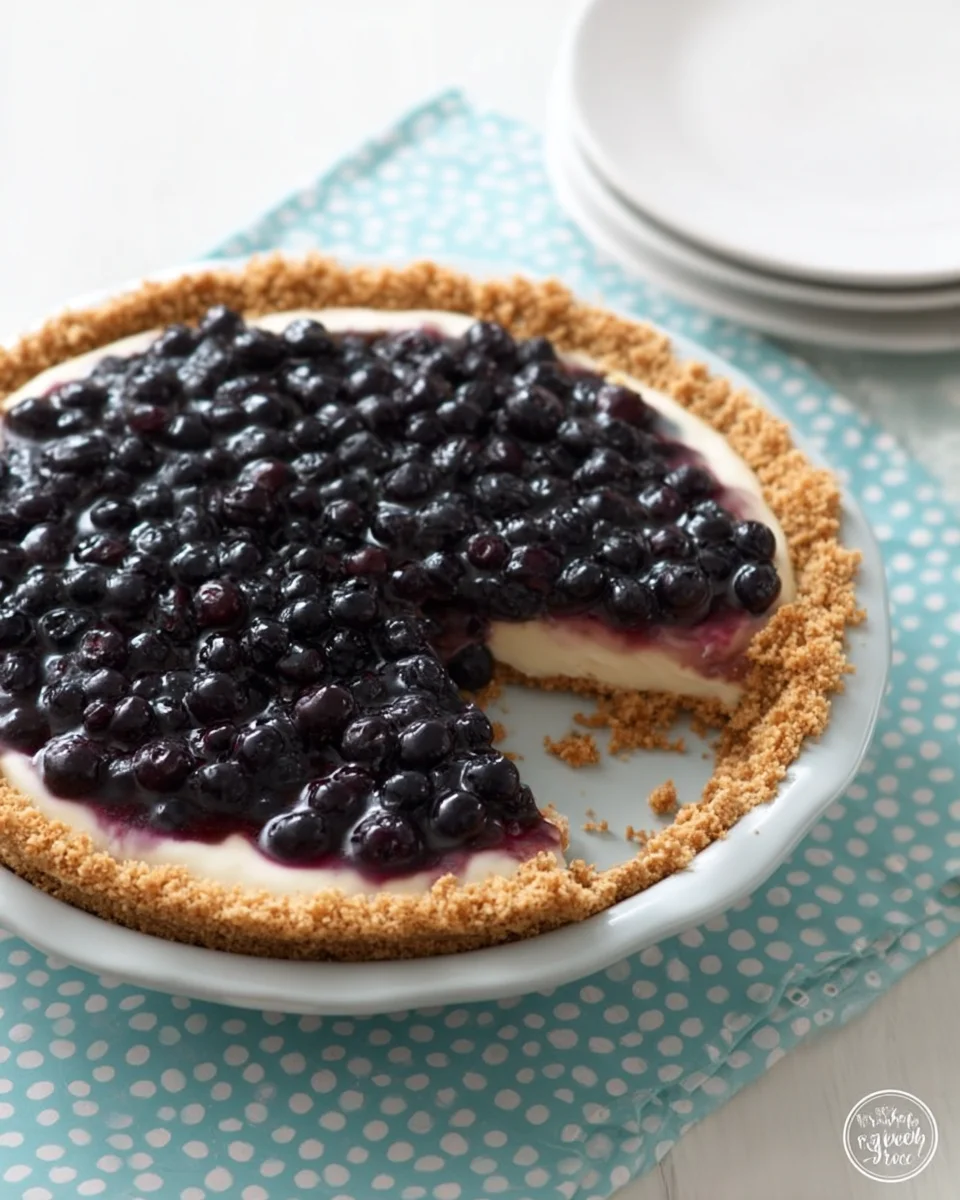 Blueberry Cream Pie Blueberry
