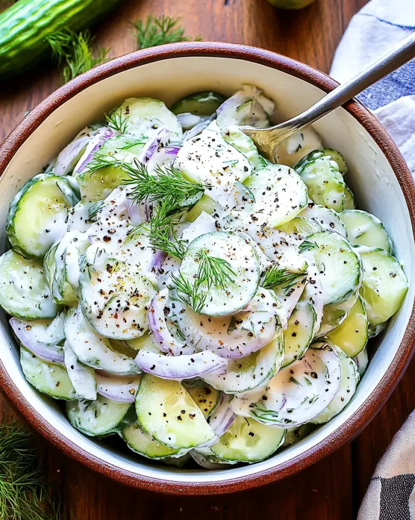 Creamy Cucumber Salad