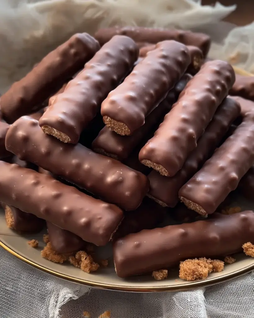 Chocolate Cigar Cookies (No Bake)