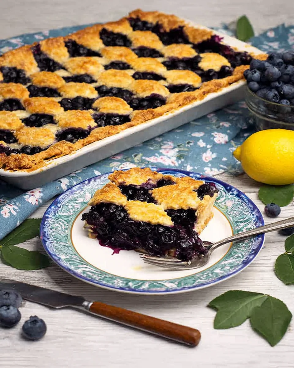 Blueberry Slab Pie Blueberry