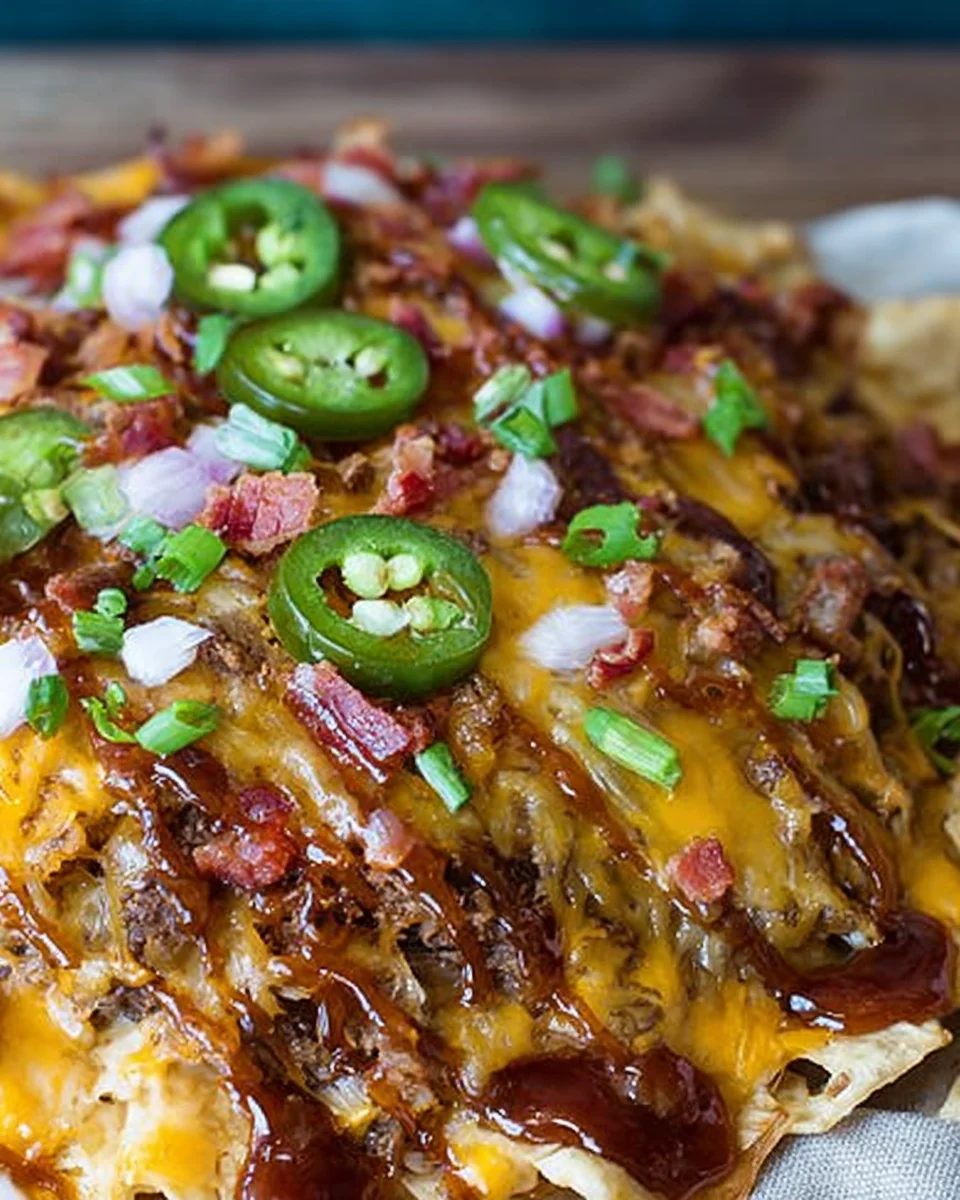 BBQ Bacon Cheeseburger Nachos BBQ