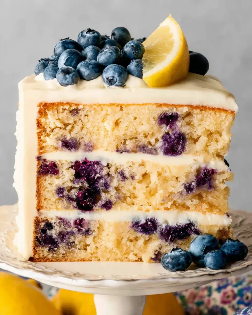 Lemon Blueberry Layer Cake
