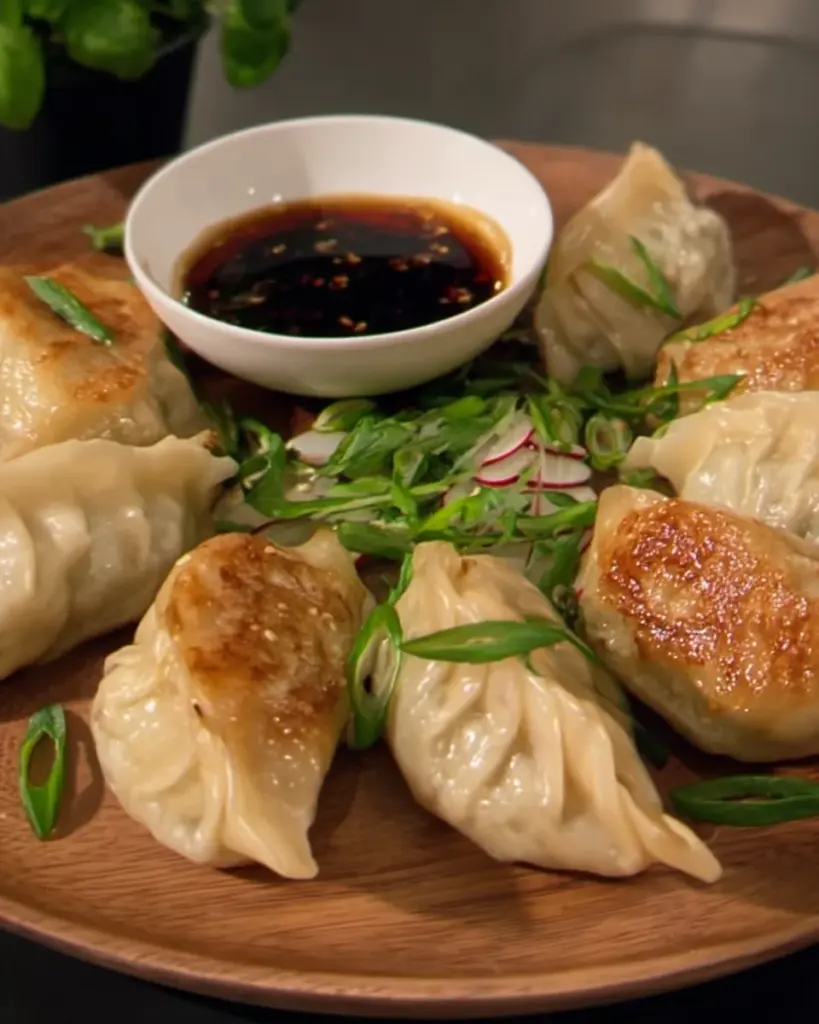 Pan-Fried Chicken Dumplings
