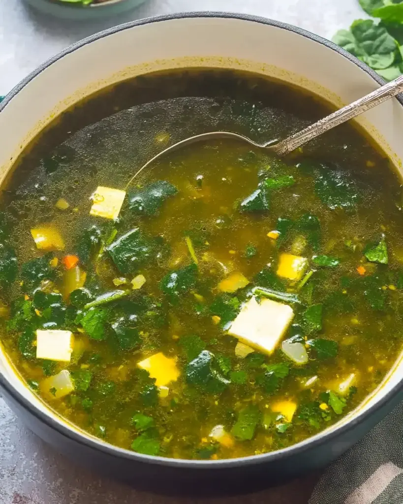 Green Borscht (Ukrainian Spinach Soup)