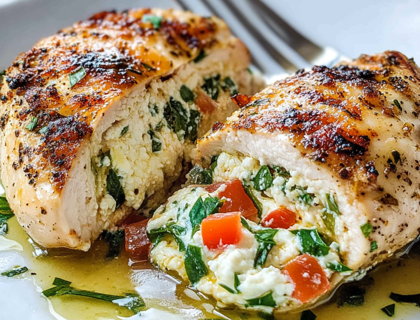 Stuffed Chicken Breasts with Mozzarella and Ricotta Stuffed Chicken Breasts with Mozzarella and Ricotta