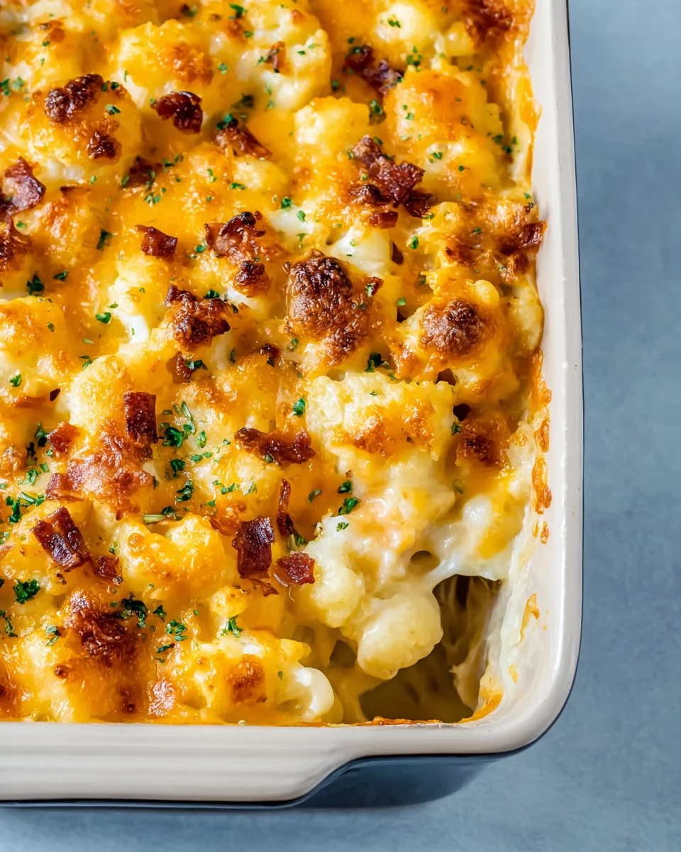 Cheesy Cauliflower Bake Cheesy