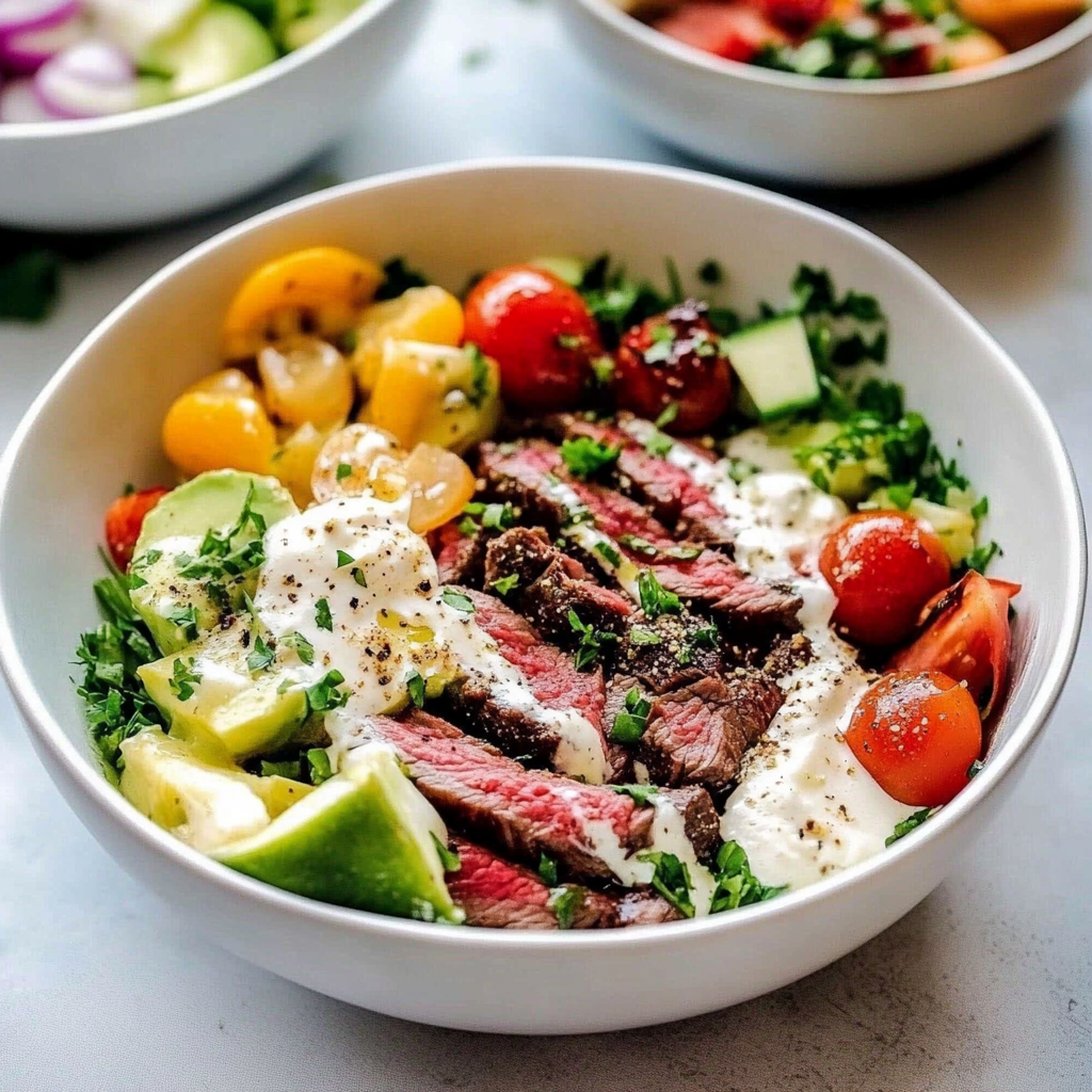 Mediterranean Steak Bowls Mediterranean Steak Bowls