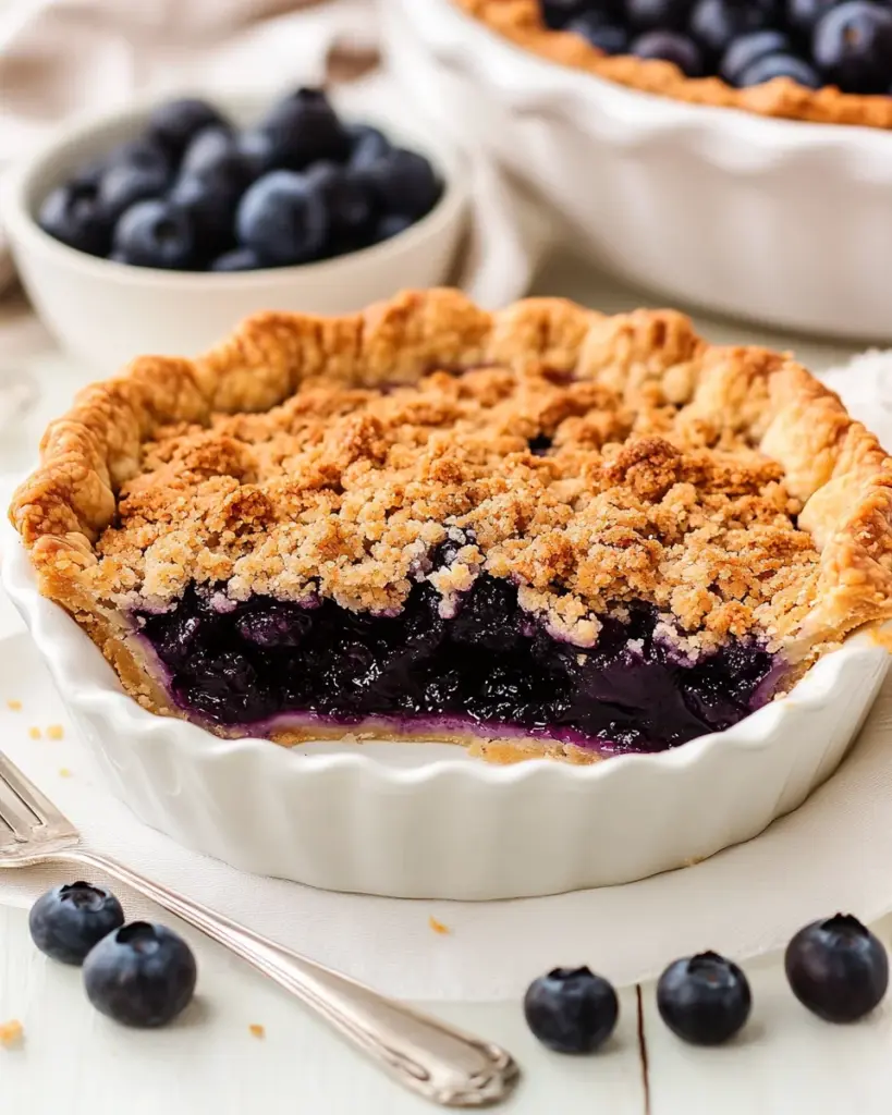 Blueberry Crumble Pie