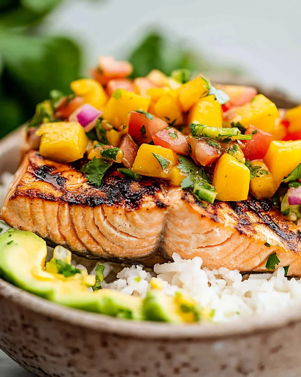 Salmon Recipe with Fresh Mango Salsa Salmon