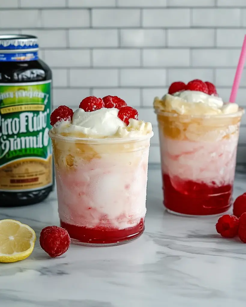 Shirley Temple Ice Cream Float