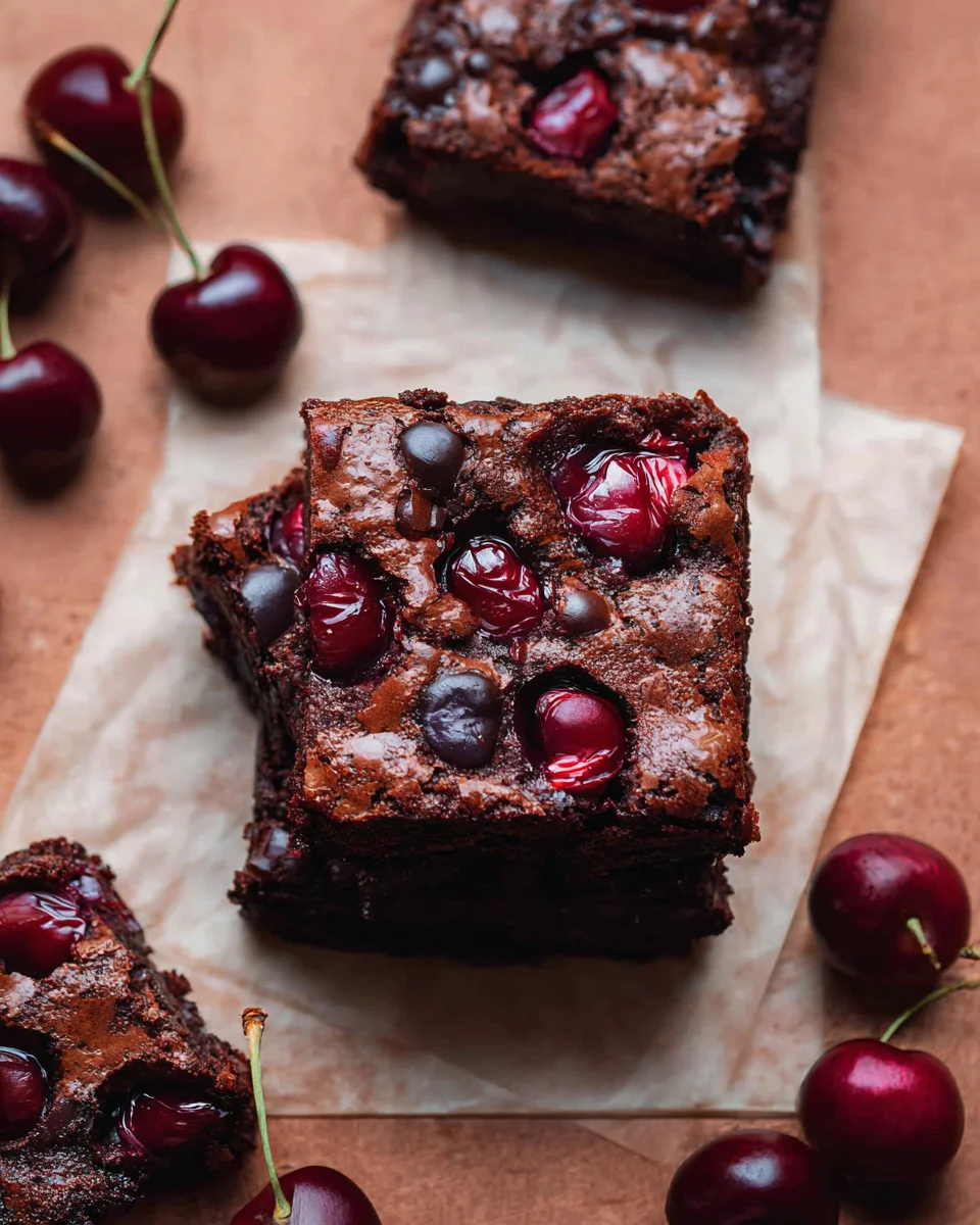 Roasted Chocolate Cherry Brownies Roasted