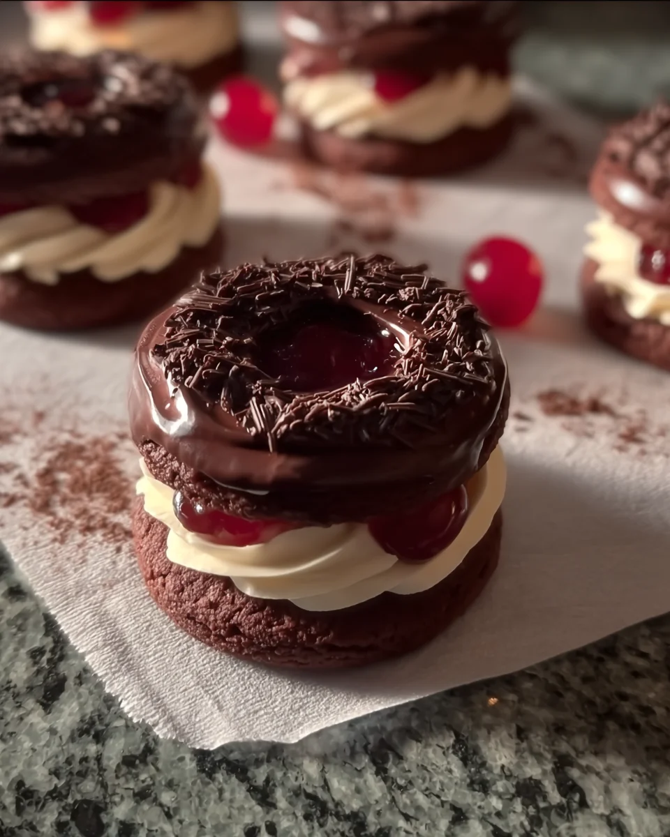 Black Forest Christmas Cookies (Chocolate & Cherry Bliss!) Black