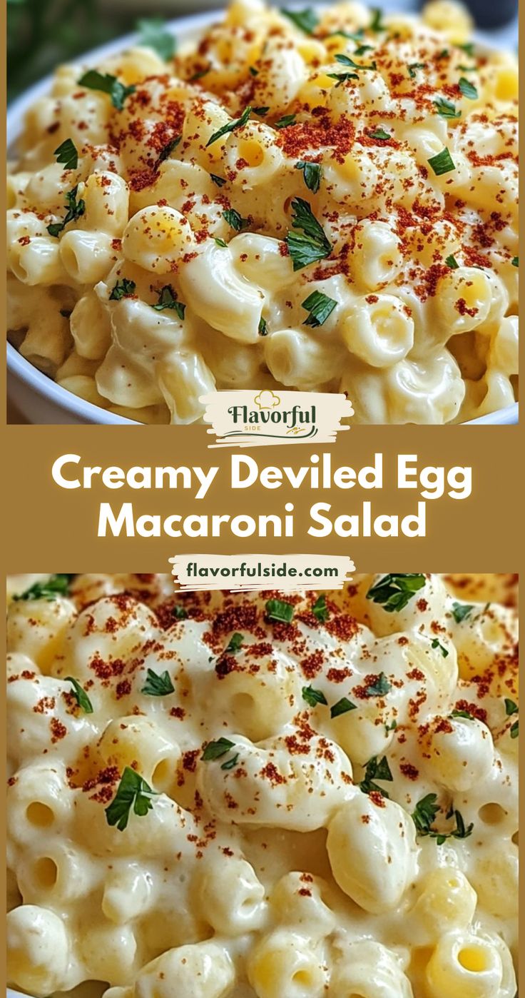 Deviled Egg Macaroni Salad