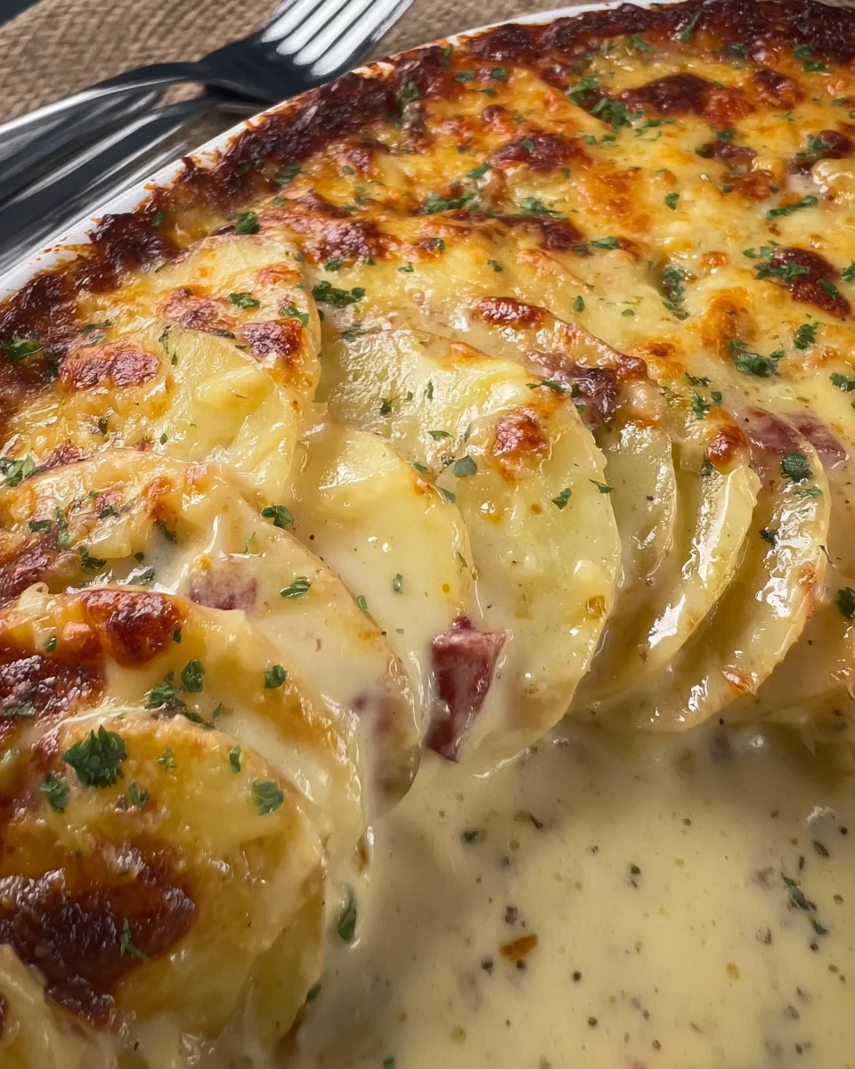Scalloped Potatoes With layers Scalloped