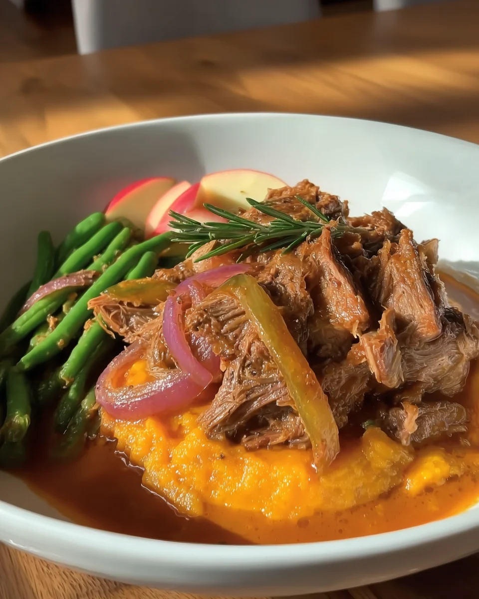 Apple Cider Braised Pork Shoulder Apple