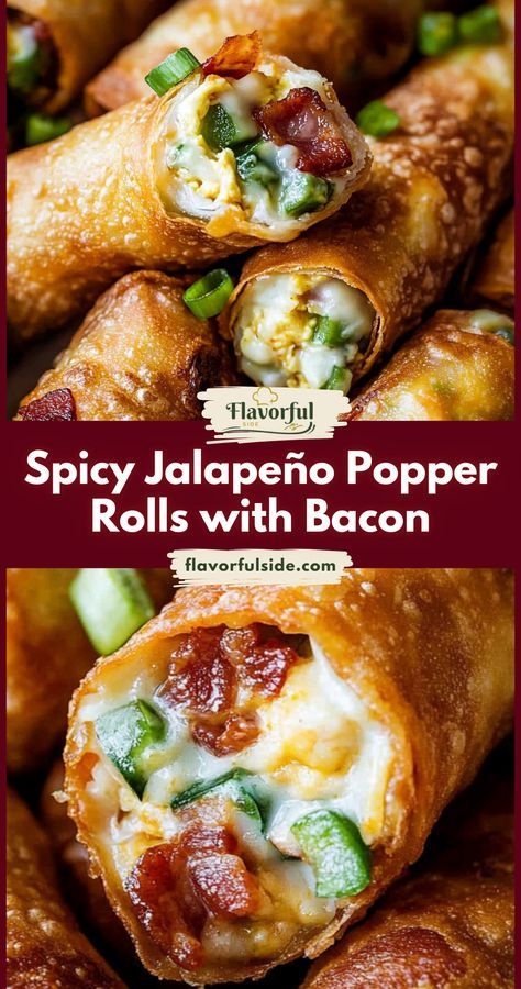 Bacon Jalapeño Popper Eggrolls Recipe Bacon Jalapeño Popper Eggrolls Recipe