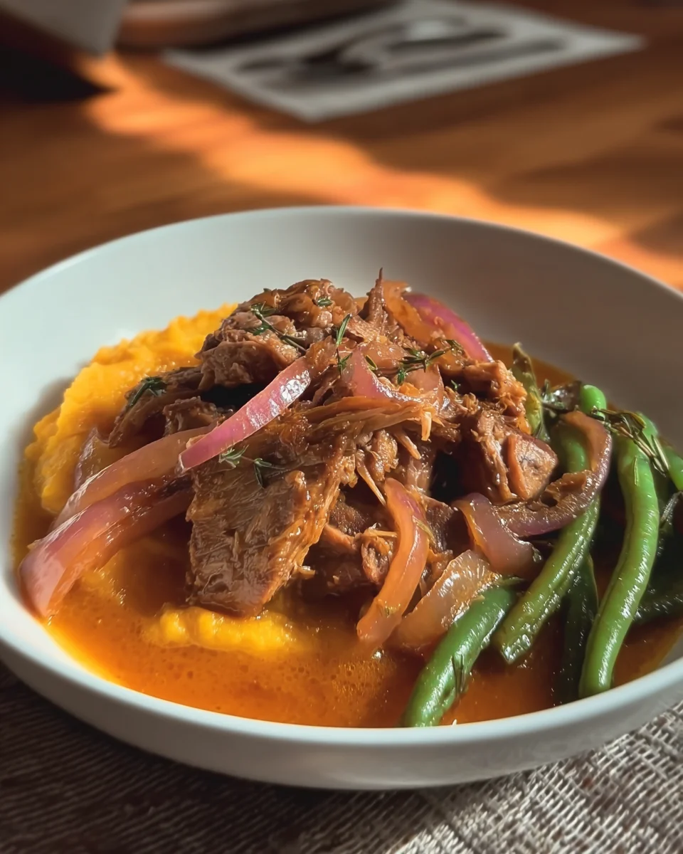 Apple Cider Braised Pork Shoulder Apple
