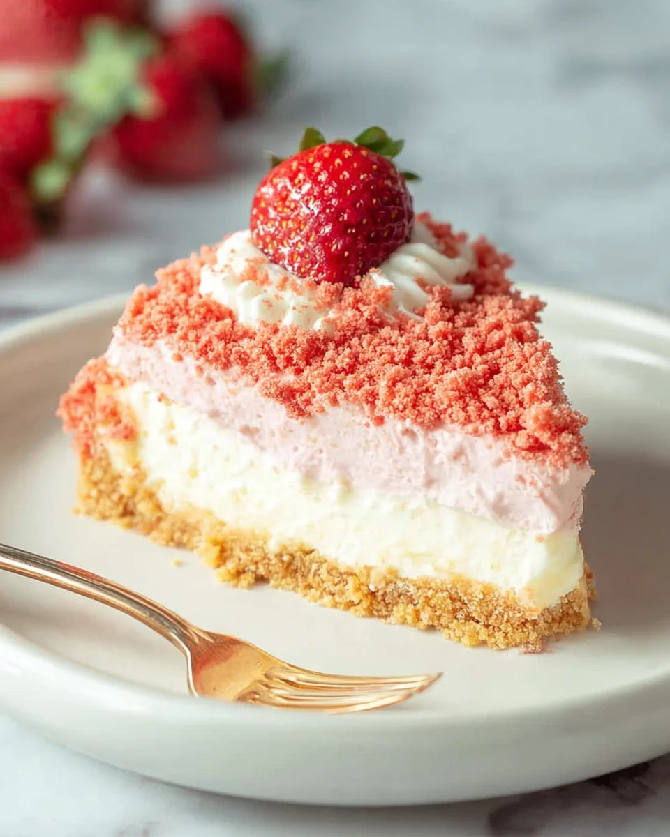 Strawberry Crunch Cheesecake Delight Strawberry