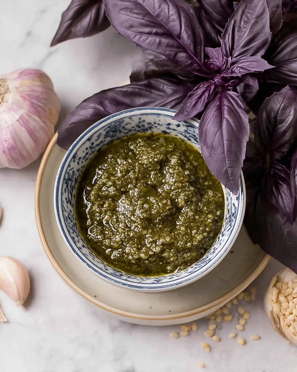 Purple Basil Pesto Purple