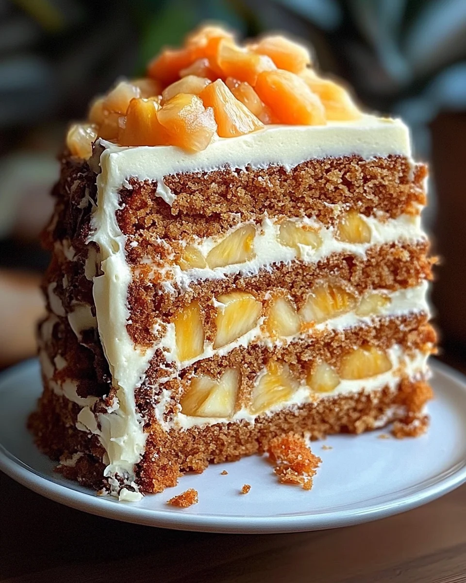 Hawaiian Carrot Pineapple cake Hawaiian