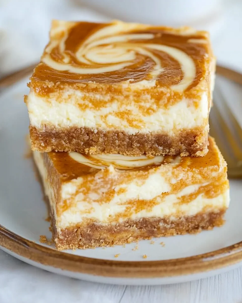 Pumpkin Cheesecake Bars Pumpkin
