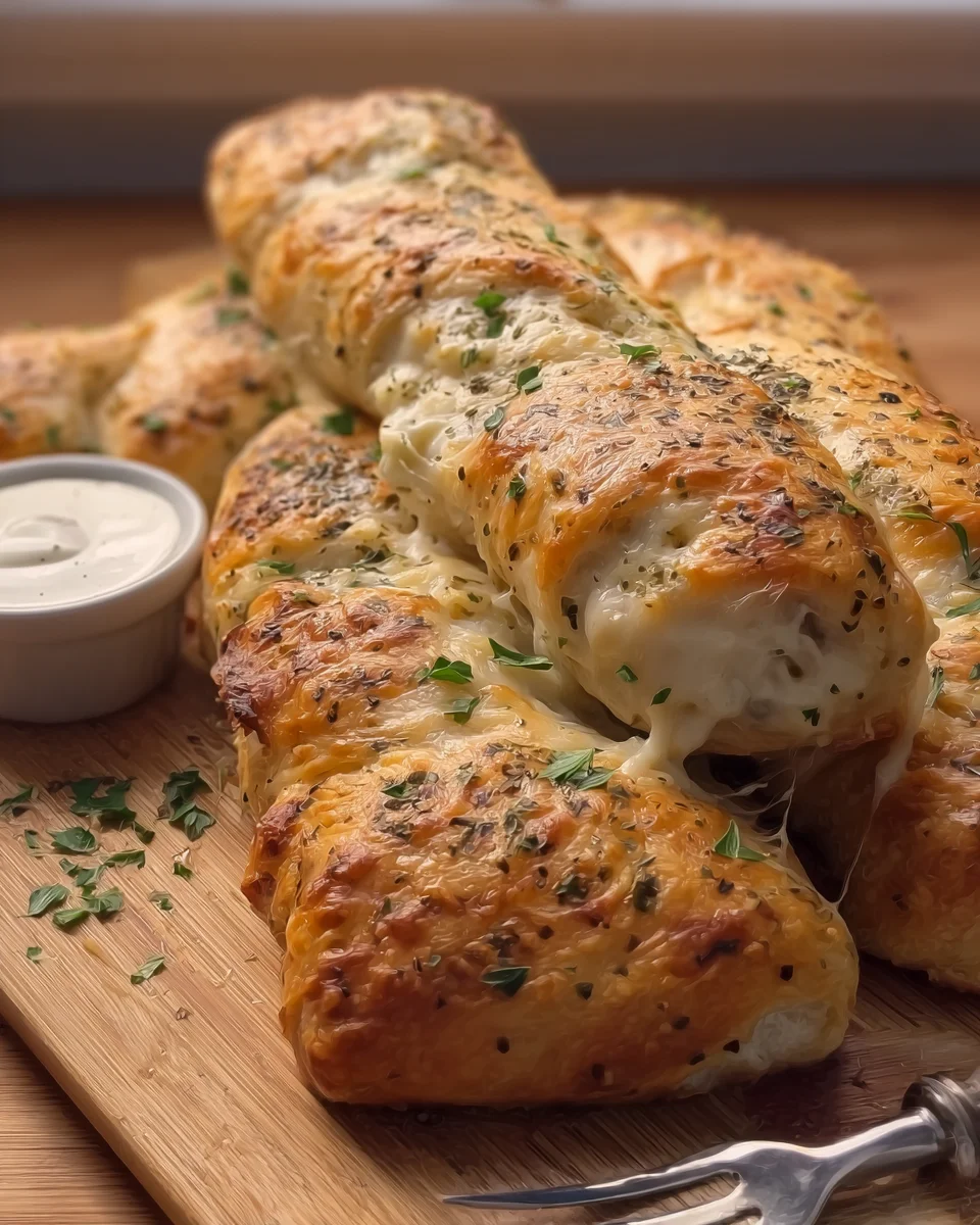 SOFT ALFREDO CHICKEN BREAD