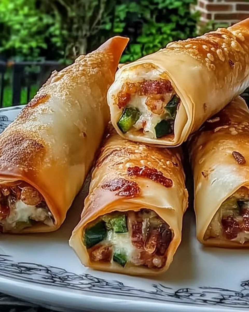 Bacon Jalapeño Popper Eggrolls Recipe Bacon