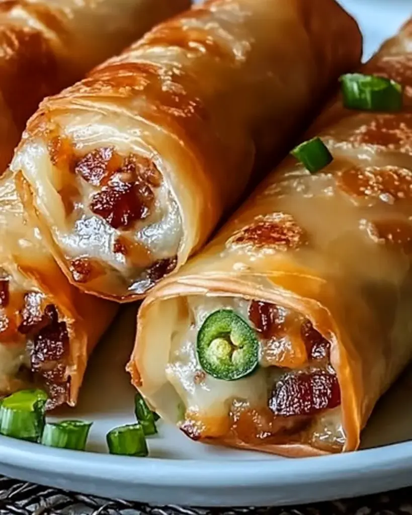 Bacon Jalapeño Popper Eggrolls Recipe Bacon Jalapeño Popper Eggrolls Recipe