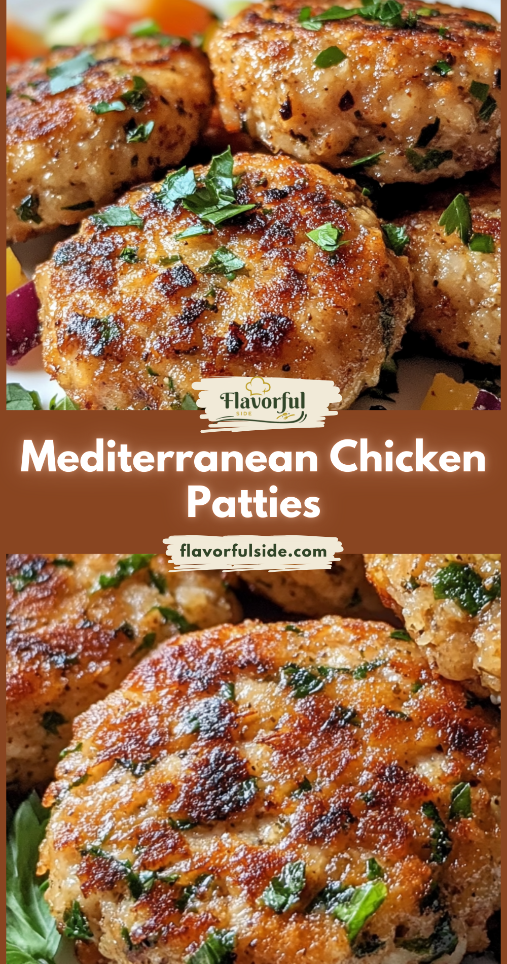 Mediterranean Chicken Patties