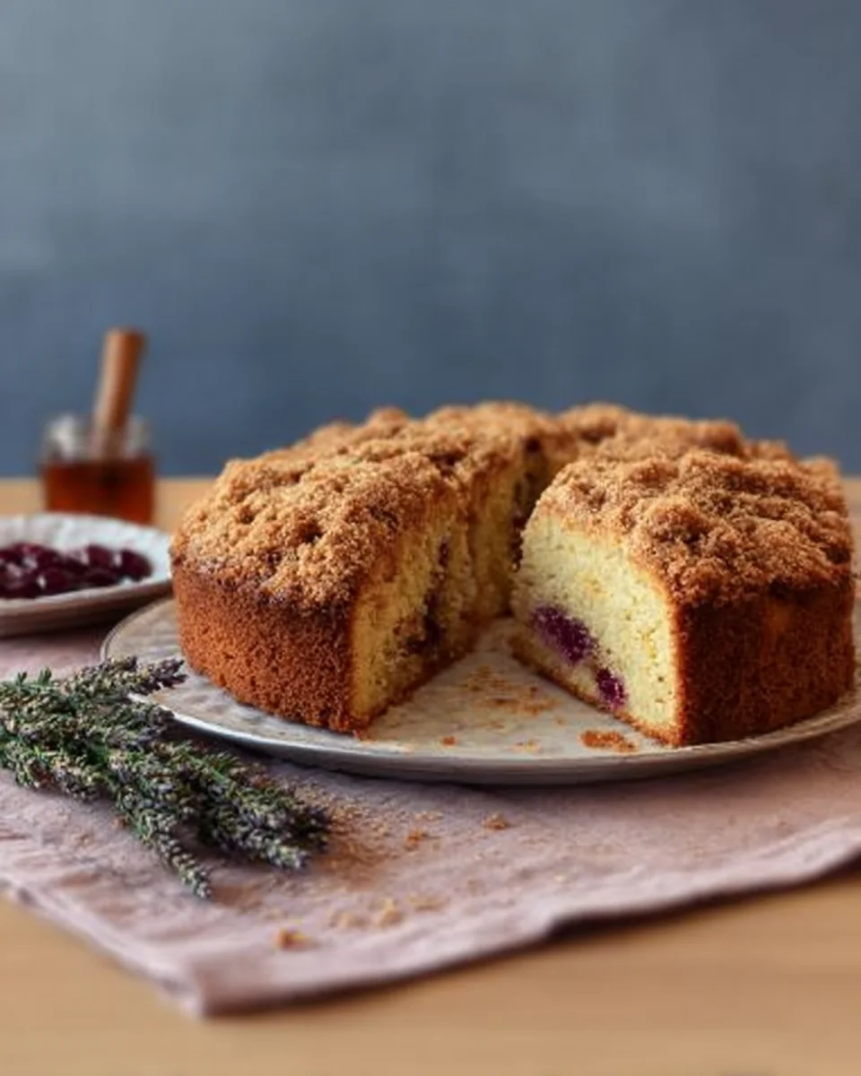 Lavender & Honey Coffee Cake Lavender