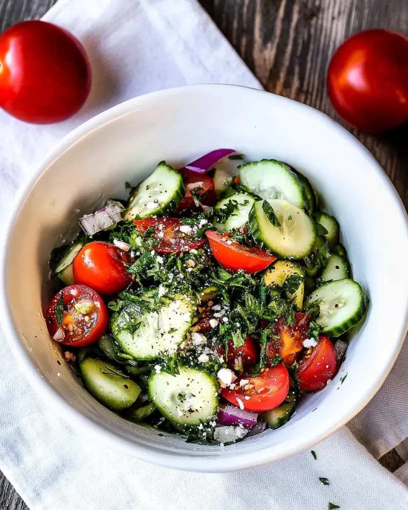 Cucumber Tomato Salad Cucumber Tomato Salad