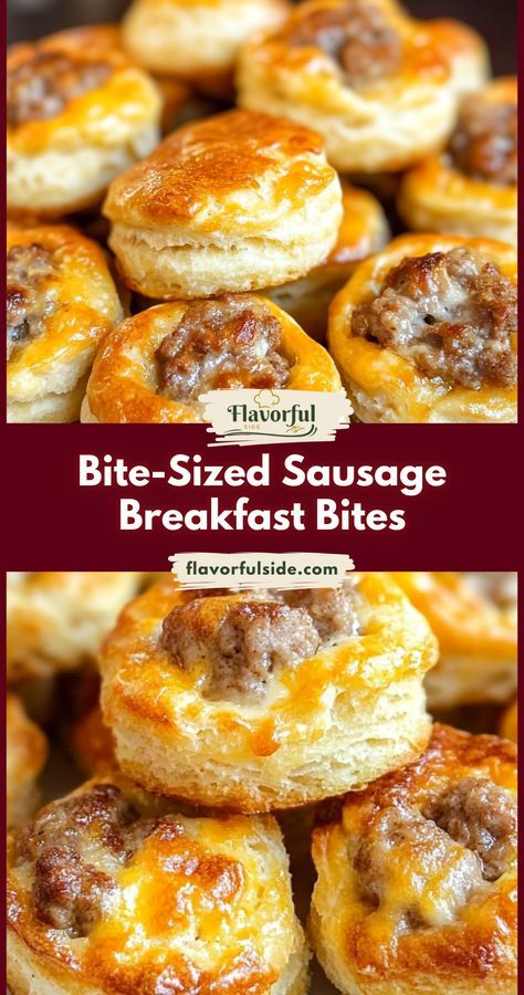 Sausage & Cream Cheese Biscuit Bites