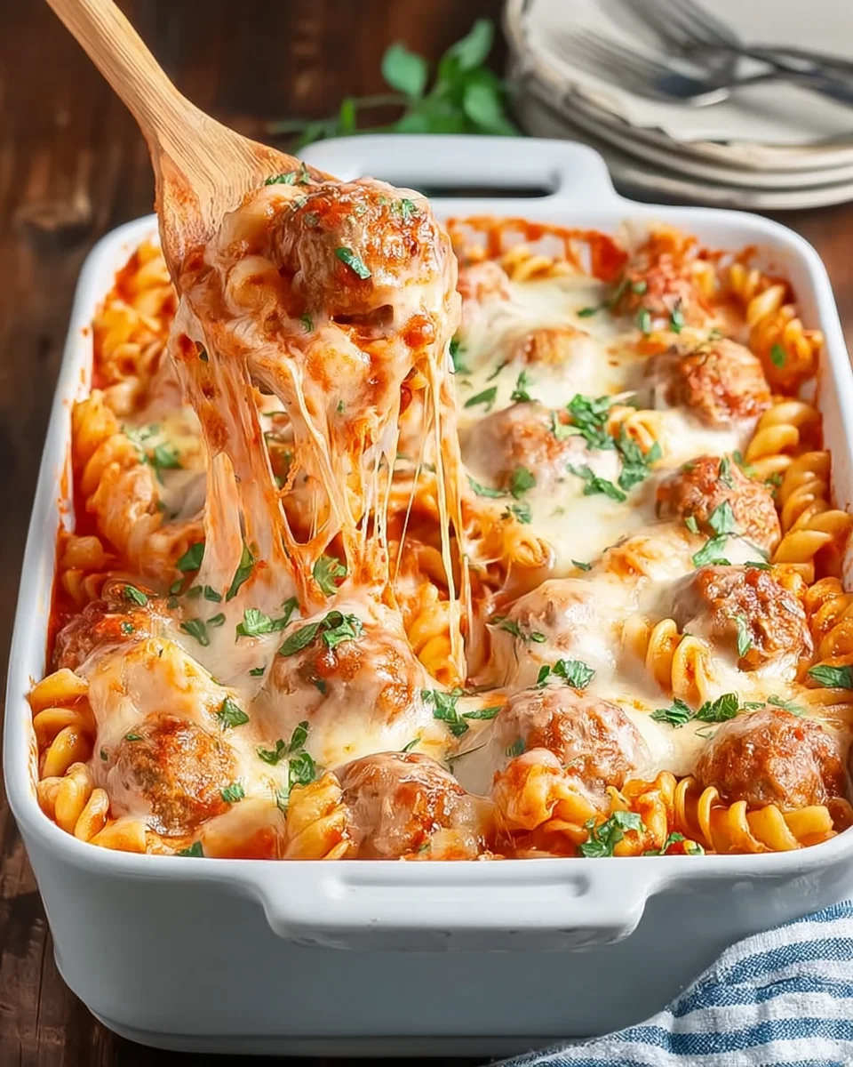 Dump and Bake Meatball Casserole Dump