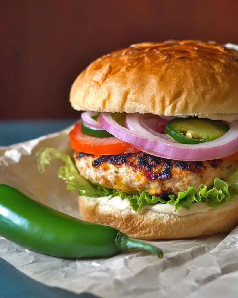 JalapeÃ±o Turkey Burgers