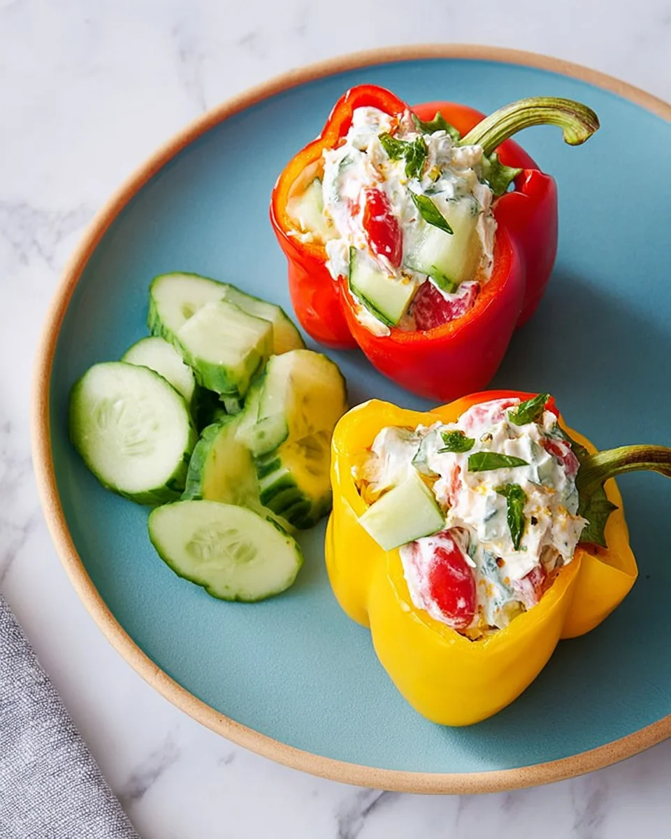 Greek Yogurt Chicken Salad Stuffed Peppers Greek