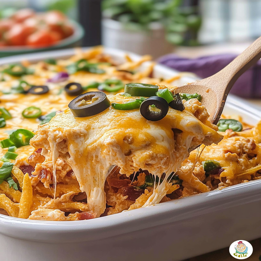 Nacho Cheese Chicken Casserole Recipe preparation