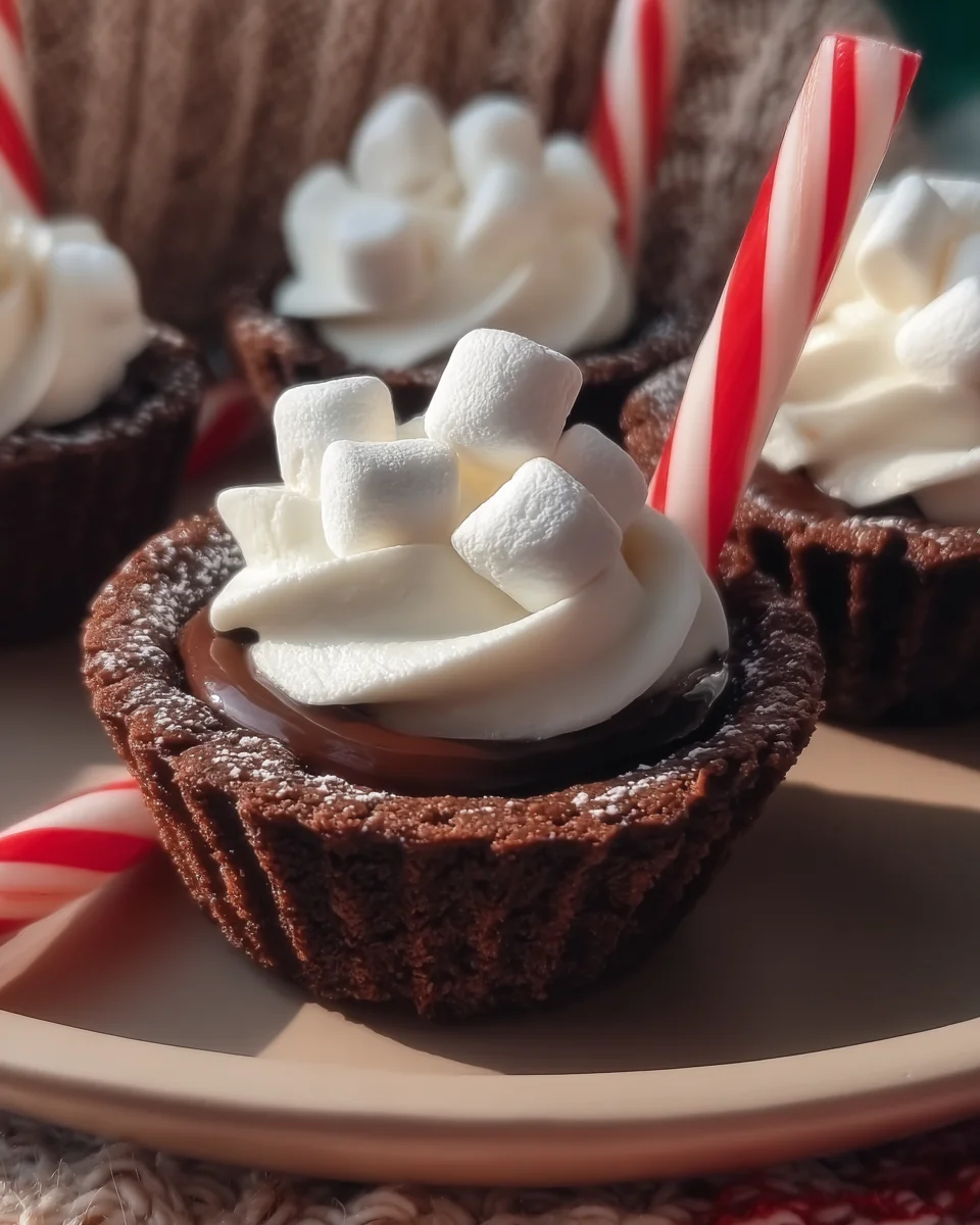 Hot Chocolate Brownie Cups Hot