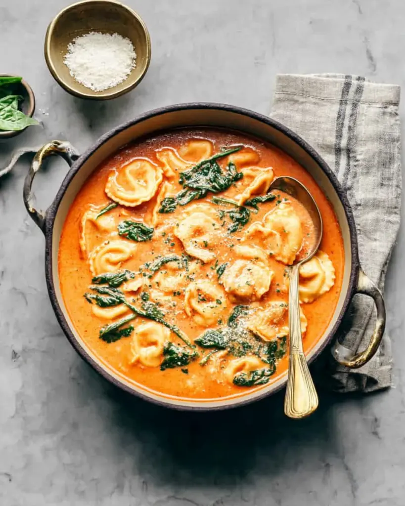 Roasted Red Pepper Ravioli Soup Roasted Red Pepper Ravioli Soup