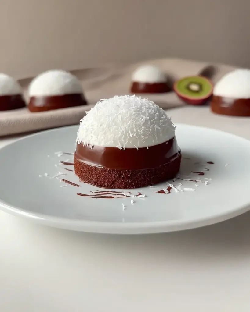 Coconut Dome with Chocolate Coconut Dome with Chocolate