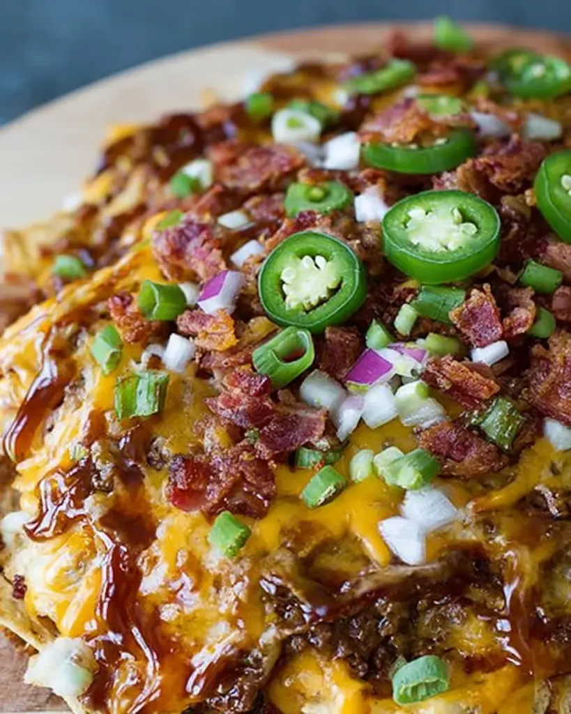 BBQ Bacon Cheeseburger Nachos BBQ Bacon Cheeseburger Nachos