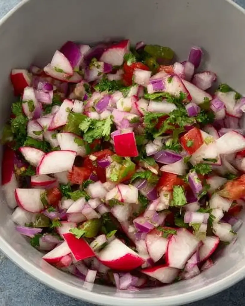 radish pico de gallo