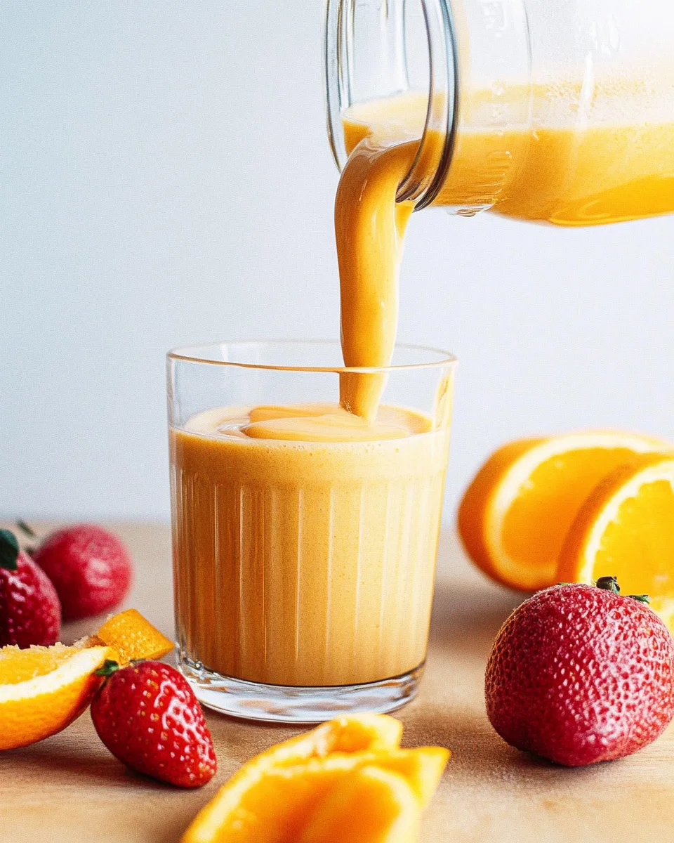 4-Ingredient Orange Creamsicle Smoothie 4-Ingredient