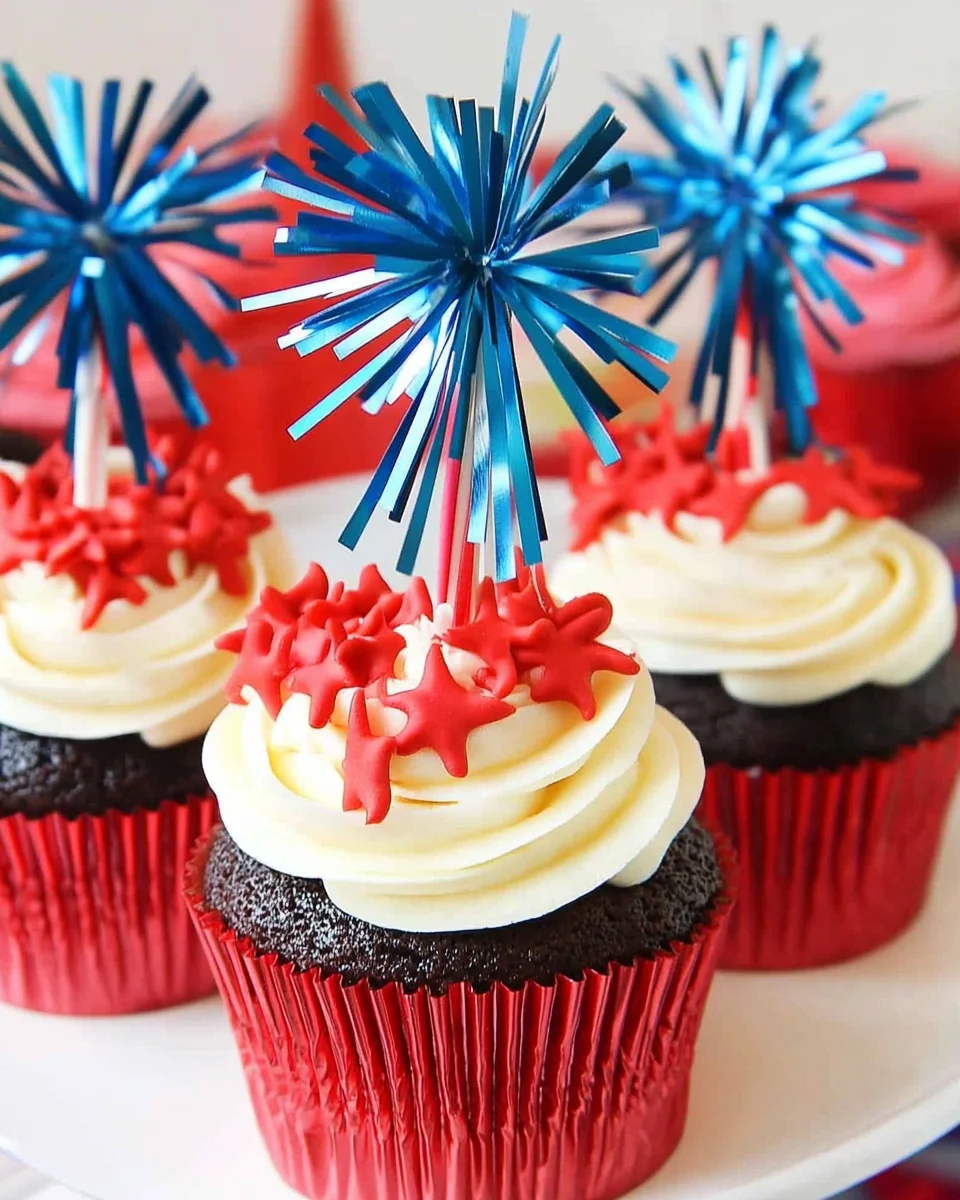 Fireworks Cupcakes Fireworks