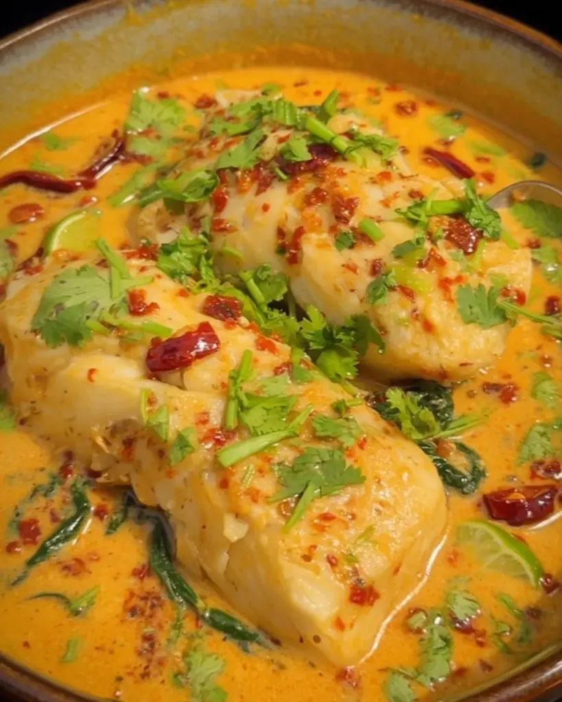 Thai Coconut Lime Poached Cod