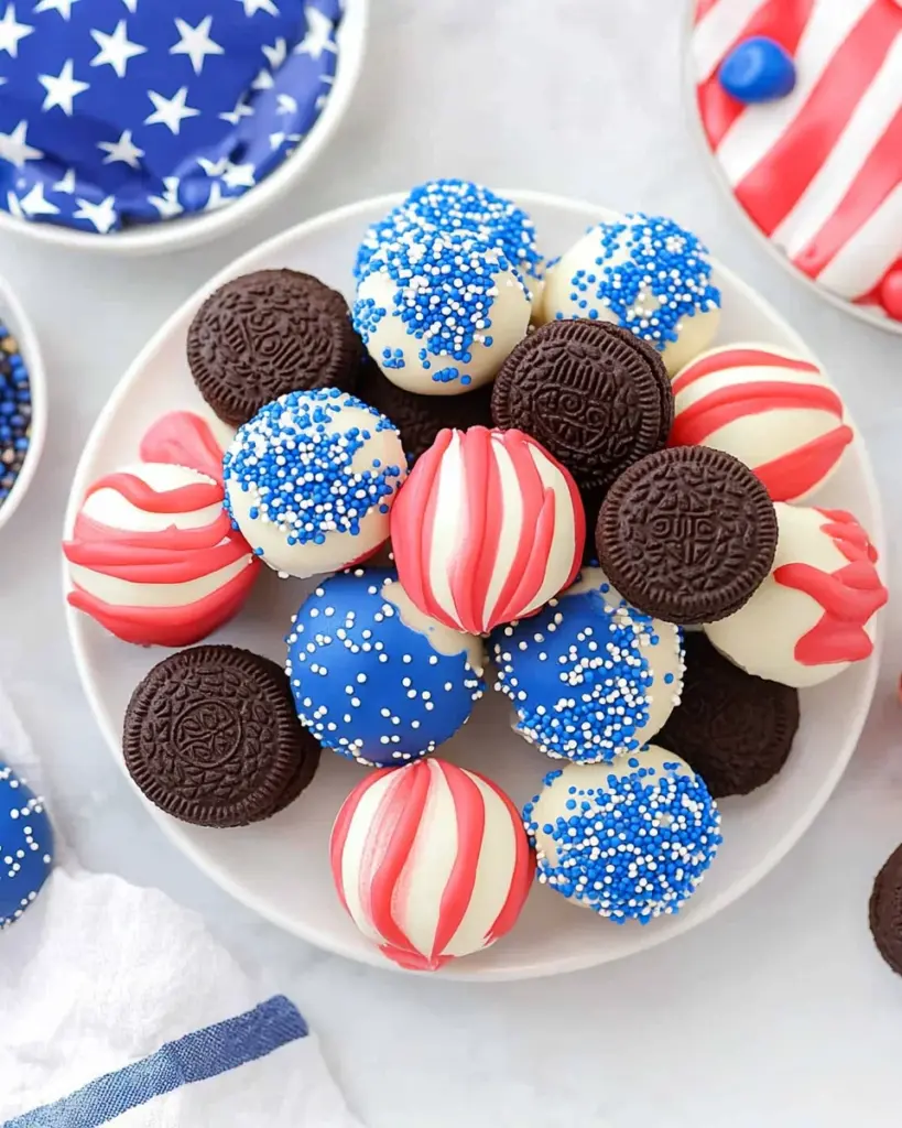 4th Of July Oreo Balls