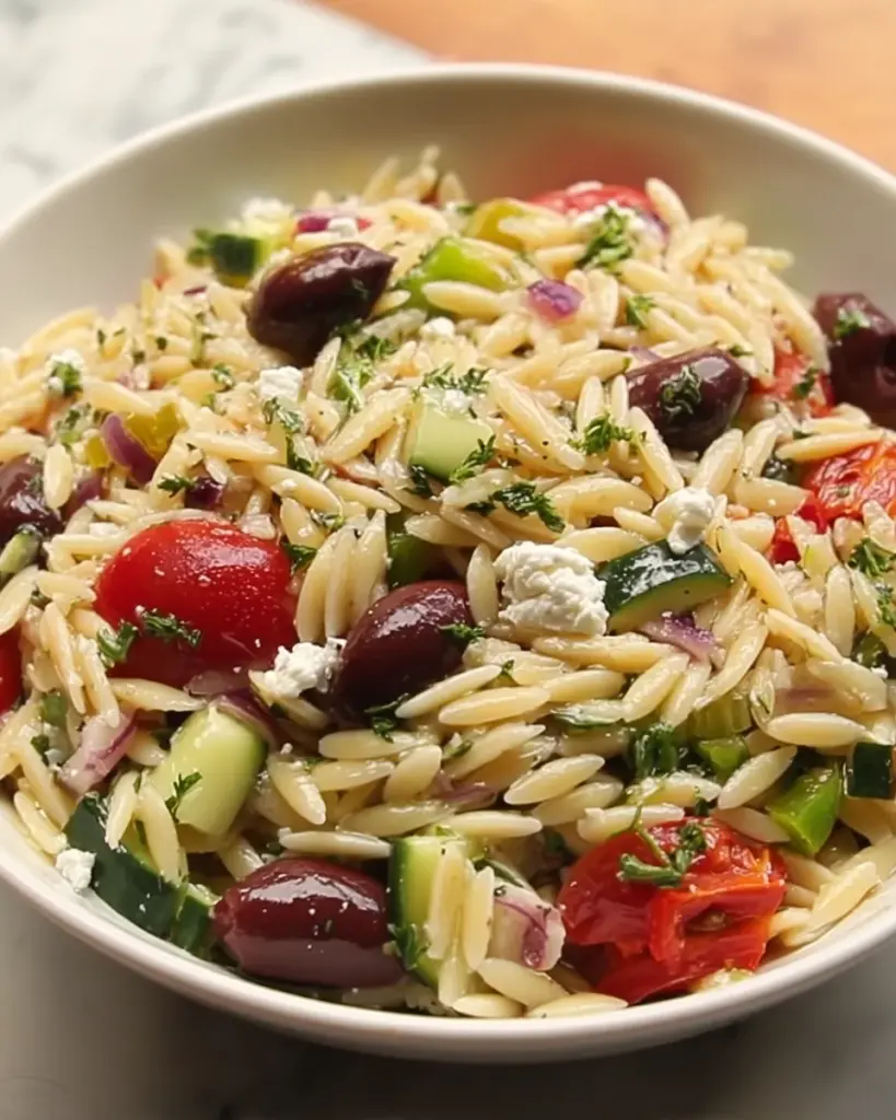 Greek Orzo Pasta Salad