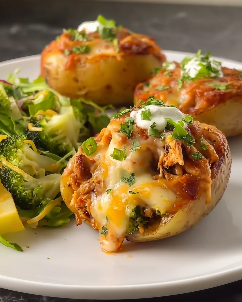Stuffed Potato with Chicken Stuffed