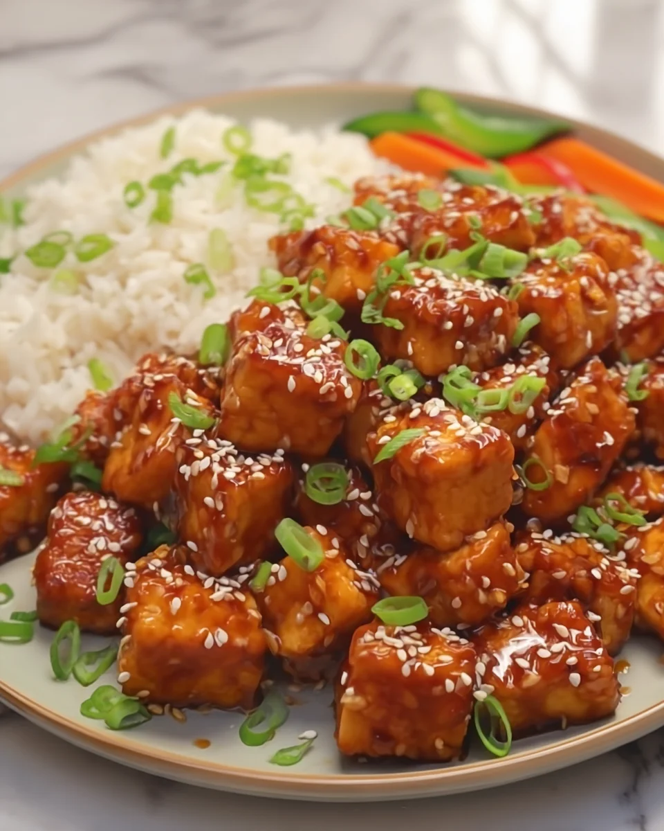 Spicy Honey Garlic Tofu Spicy