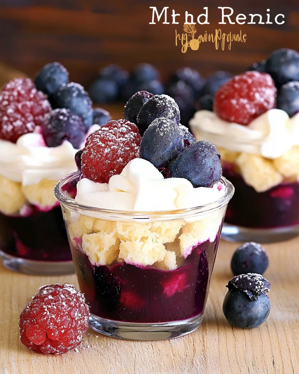 Mixed Berry Mini Trifles Mixed