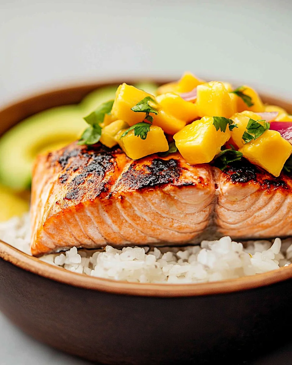 Salmon Recipe with Fresh Mango Salsa Salmon
